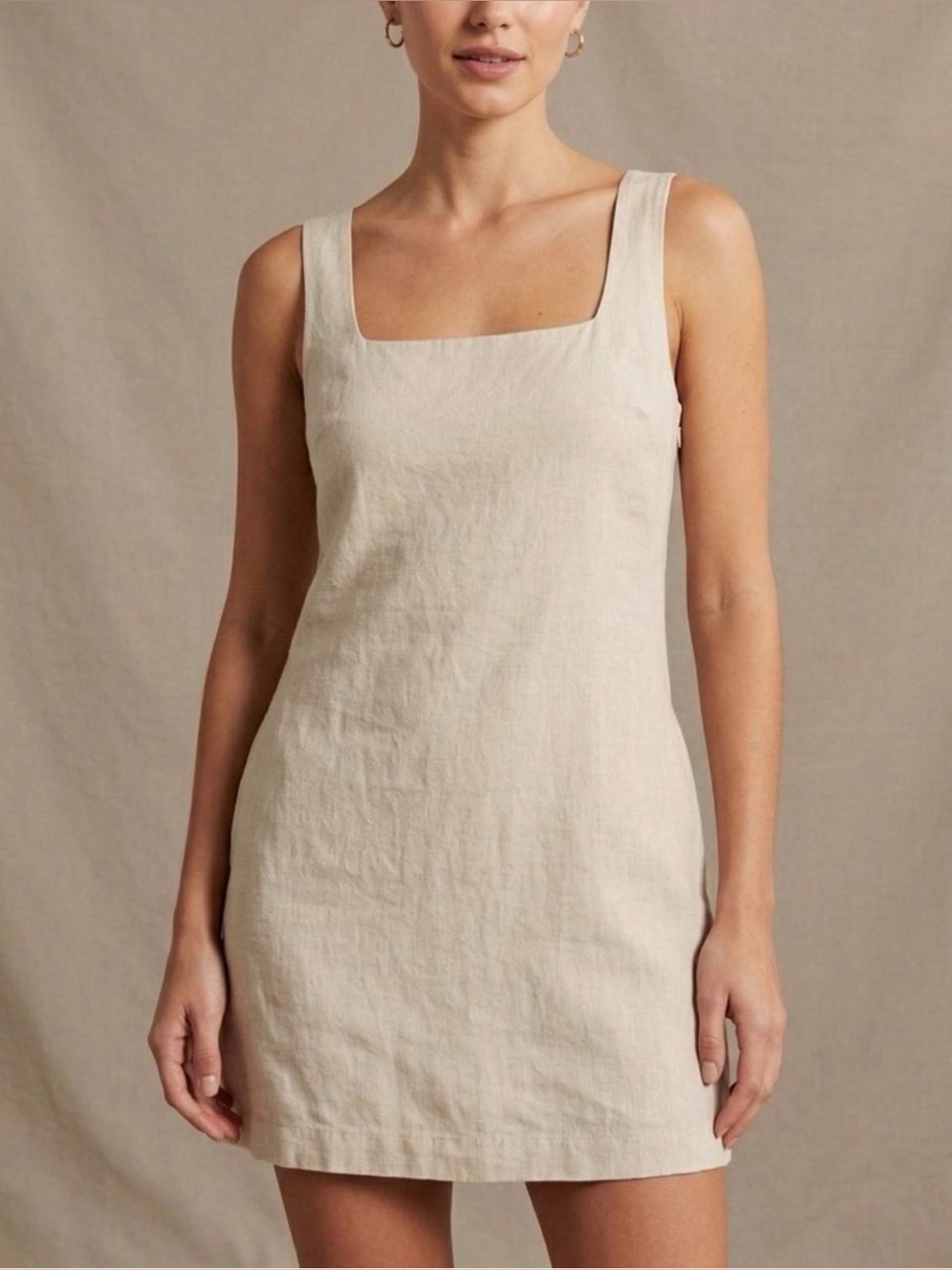 Abercrombie & Fitch Linen/Cotton Blend Mini Dress